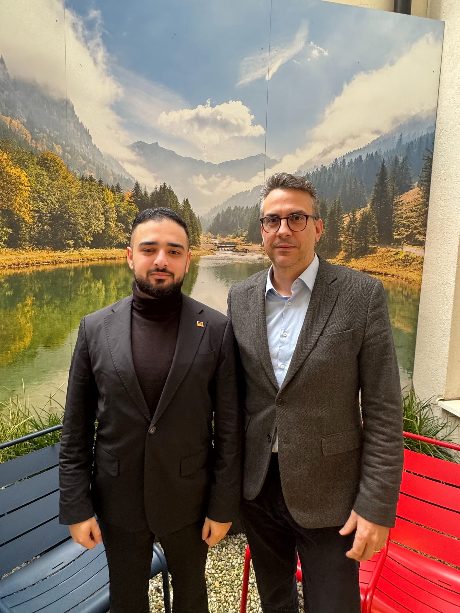 Ilya Mohini und Georg Sparber (Botschafter Liechtenstein)